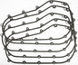 Set of five Cometic primary gasket M8 Softail .032 inch thick, suitable for motorcycle engine sealing, shown in the image.