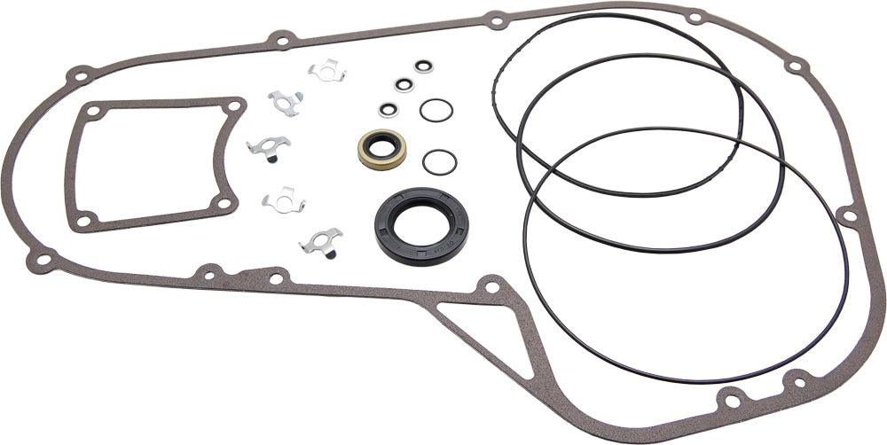 Cometic primary gasket and seal kit for Big Twin motorcycles, includes gaskets and seals for engine maintenance.