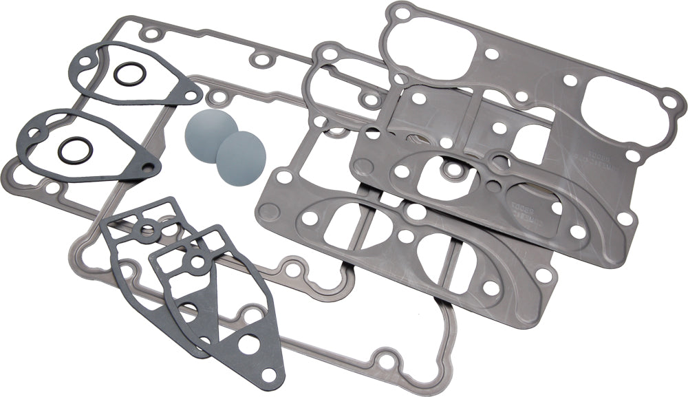 Cometic Twin Cam Rocker Box Gasket Kit for Harley Twin Cam engines, featuring durable gaskets and seals for engine maintenance