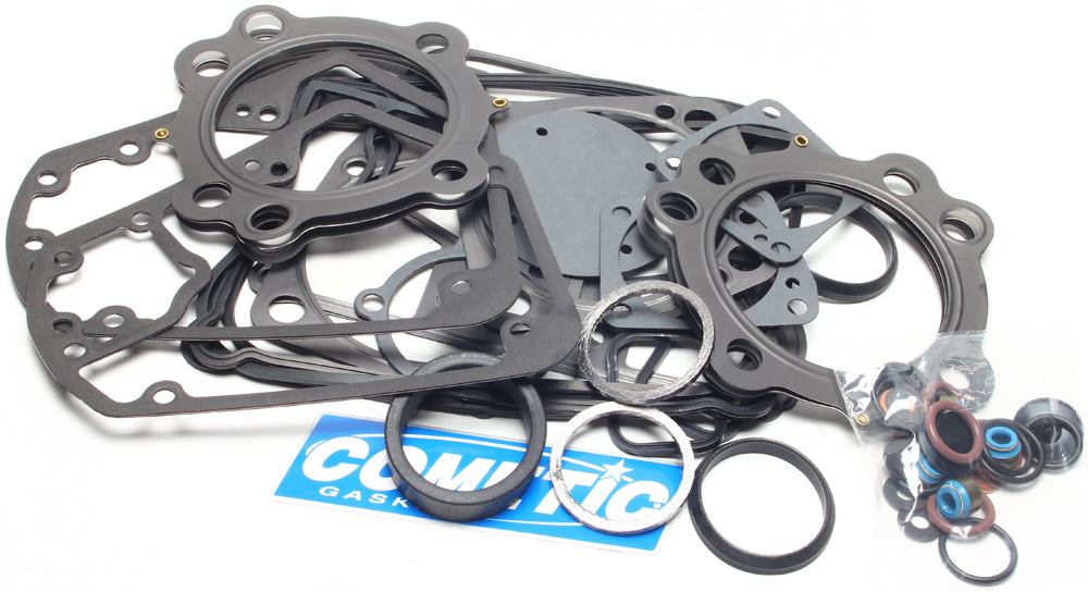 Cometic top end gasket kit for Evo Big Twin motorcycles, includes seals and gaskets for engine top end repair.