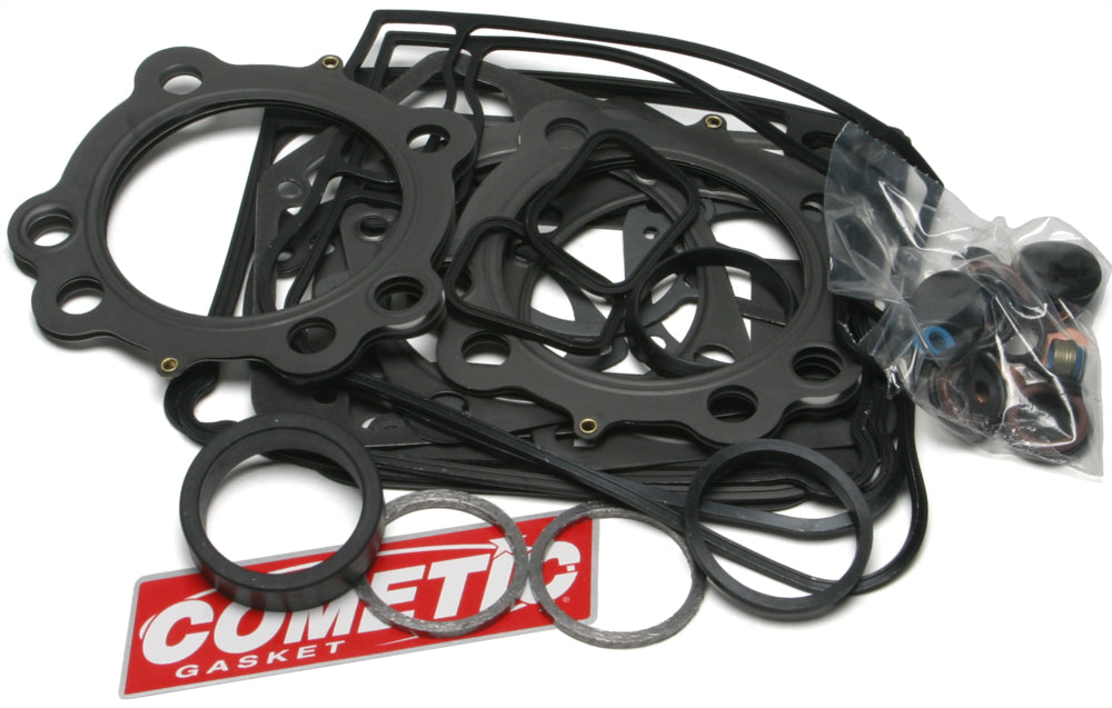 Cometic top end gasket kit for Evo Big Twin motorcycles, featuring high-quality seals and gaskets for engine performance.