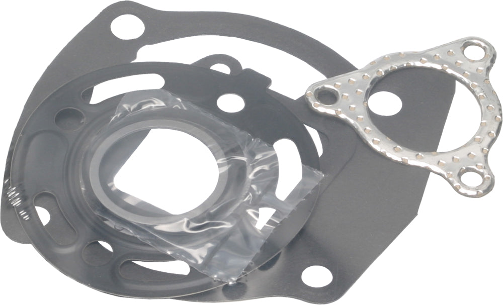 Cometic top end gasket kit with 49mm HON gaskets and seals, featuring detailed gasket components for engine repair.