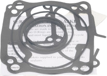 Load image into Gallery viewer, Cometic top end gasket kit with 58mm size gaskets and seals for Kawasaki engines, including cylinder head and base gaskets.
