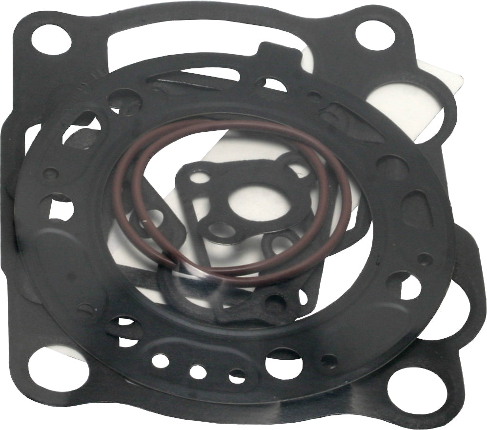 Cometic top end gasket kit with 68.5mm gaskets and seals for Kawasaki engines, part number 68-7155, in black and metallic finish.