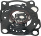 Cometic top end gasket kit with 68.5mm gaskets and seals for Kawasaki engines, part number 68-7155, in black and metallic finish.