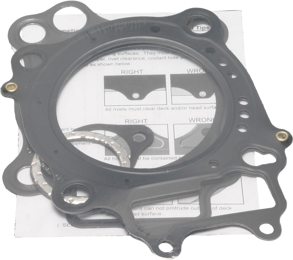 Cometic Top End Gasket Kit 68-7185 with gaskets and seals for engine top end repair, shown in the image.
