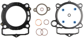 Cometic Top End Gasket Kit for KTM 88mm engine, includes gaskets and seals, component parts laid out on a surface.