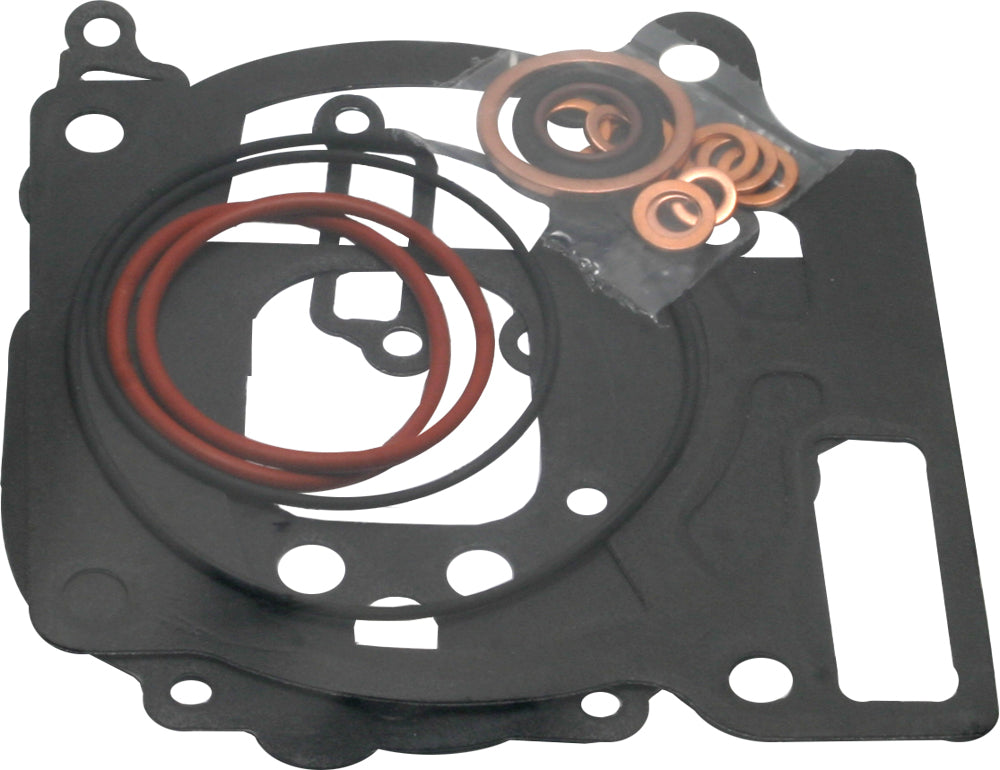 Cometic top end gasket kit for KTM motorcycle, featuring gaskets and seals for engine top end repair.