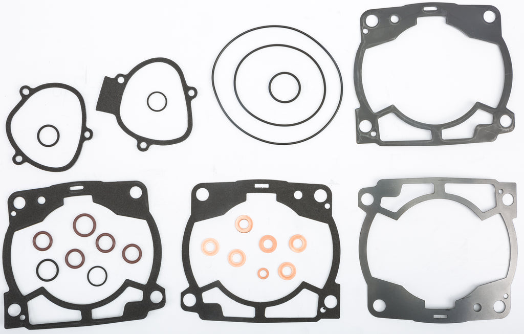Cometic top end gasket kit for KTM motorcycles, includes gaskets and seals for engine sealing and repair.