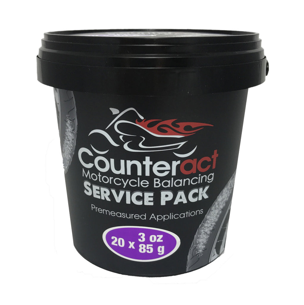 Counteract Balance Beads 3 oz in a 20-pack, designed for tire and wheel balancing by Counteract, shown in the image.