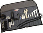 Cruztools KTM Tool Kit 57-00232 with various tools for motorcycle maintenance, arranged on a black carrying case.