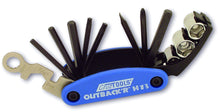 Load image into Gallery viewer, Cruztools Outback'R H13 tools set with compact black tool kit and various repair tools for motorcycle maintenance