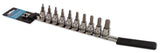 Cruztools Socket Bit Set 10pc Hex Standard 57-0015