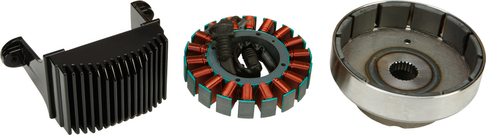 Cycle Electric alternator kit for Harley FLH/FLT 2007-2008, electrical component with wiring and mounting hardware included.