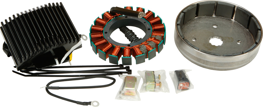 Cycle Electric Softail alternator kit with 45 amps, electrical component for Harley Softail models 2001-2006.