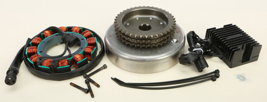 Cycle Electric XL 1200 alternator kit for Harley-Davidson motorcycles, includes electrical components and mounting hardware.
