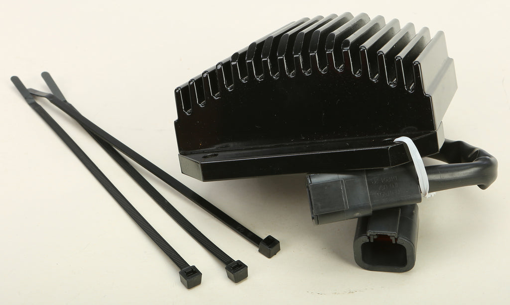 Cycle Electric regulator for Dyna 06-07 motorcycle, electrical component with wiring connections and mounting points.