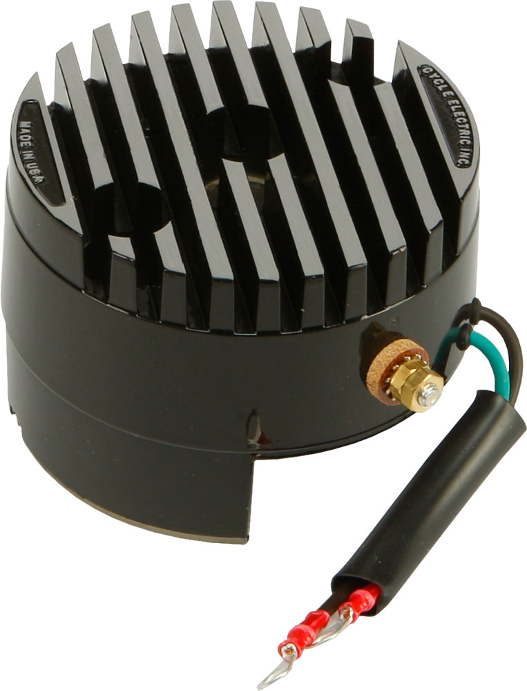 Cycle Electric electrical regulator end bell for models 273-1451 and 273-1237, showing the metal component with wiring connections.