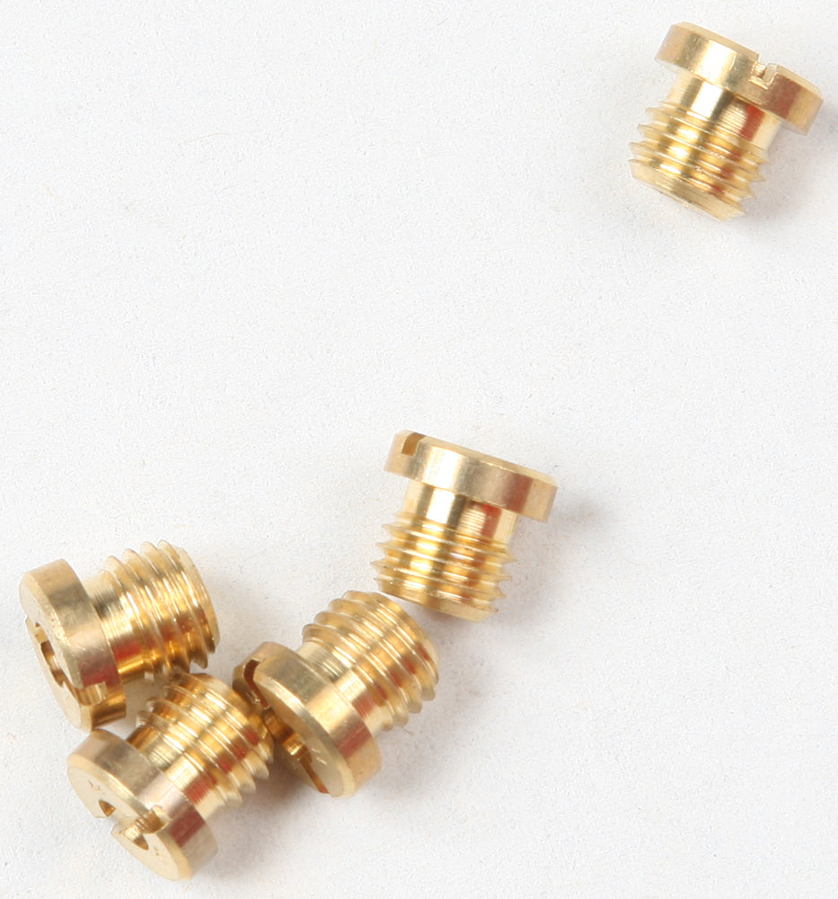 Cycle Pro S&S main jets #.044, set of five, for motorcycle carburetors, shown in the image with metal jets and packaging.