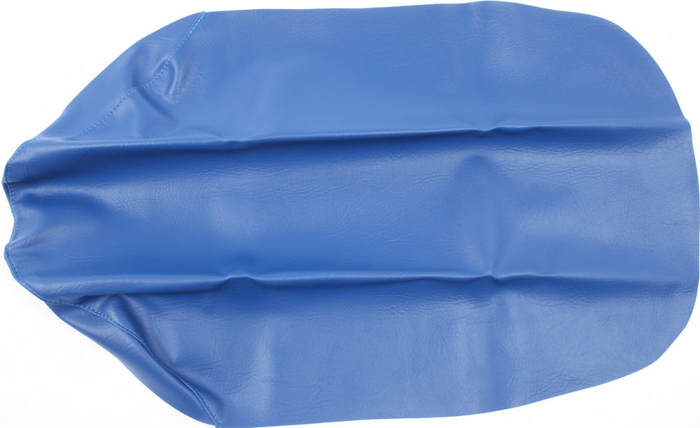 Blue Cycle Works seat cover for bike saddle with durable fabric and snug fit, designed for comfort and style.