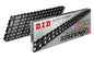 D.I.D Chain 525ZVM-X2 black motorcycle chain with silver links, 120 links, designed for durability and performance.