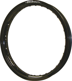 Black D.I.D Dirt Star St-X Rim 1.60-21 with a sturdy, lightweight design, suitable for dirt bikes and off-road riding.