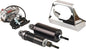 ARNOTT FOX RACING Air Shocks for Softail, Fox Series Chr 01 17 suspension with visible shock components and mounting hardware.