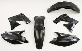 Acerbis black plastic kit with various panels and parts, designed for motorcycle or dirt bike upgrades.