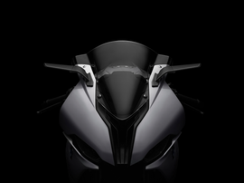 Pair of RIZOMA Stealth Sport black motorcycle mirrors for BMW 58, featuring sleek, aerodynamic design and high-quality construction.