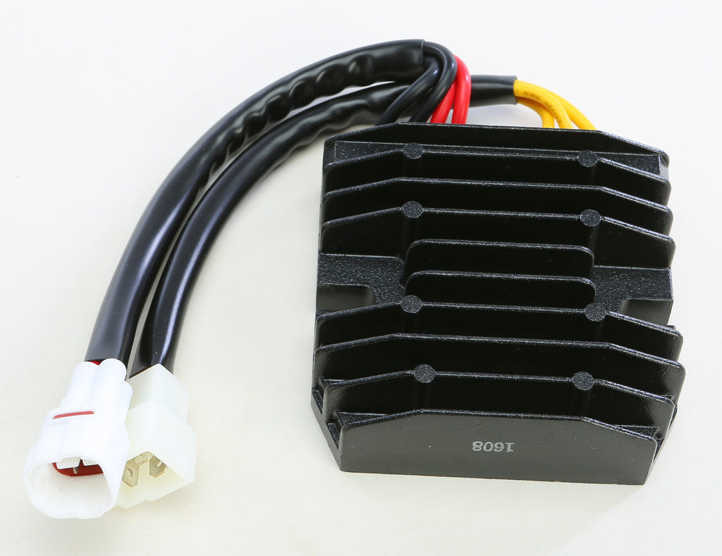 Ricks Motorsport Electric motorcycle electrical regulator and rectifier for Suzuki models, shown in a close-up image.