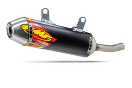 FMF Racing P-Core 2.1 Alum Shorty exhaust for KTM and Husqvarna bikes, showing the lightweight aluminum exhaust with branding.