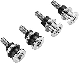 HardDrive Chrome M8 softail docking hardware kit with fasteners and fittings for motorcycle repair or customization.