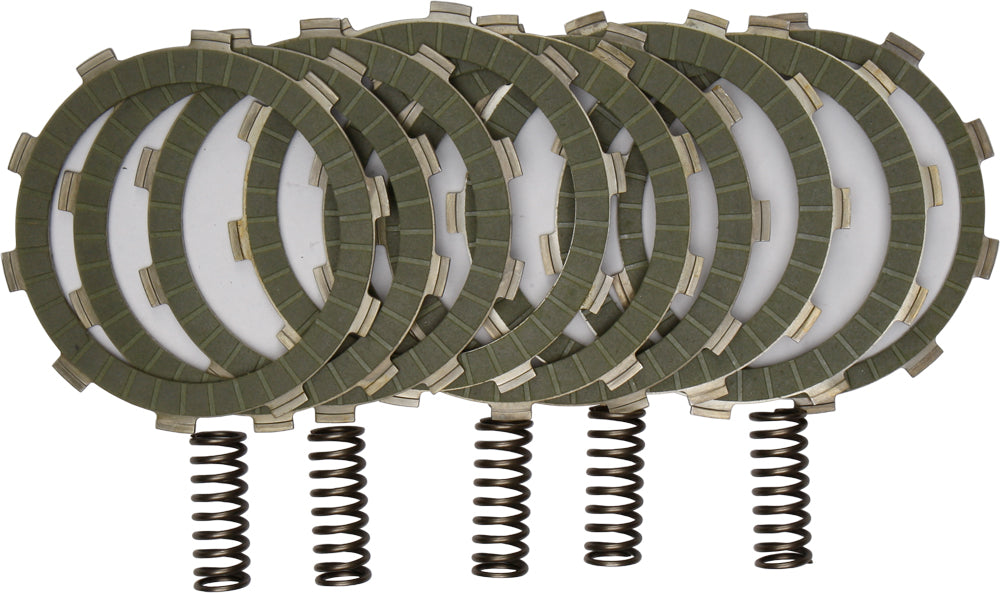 EBC Motorcycle Brakes Street Racer Clutch Kit SRC78 with clutch plates and components for high-performance motorcycle clutch system.