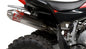 Yoshimura RS-2 slip-on exhaust with stainless steel construction, showcasing the sleek exhaust can and mounting hardware.