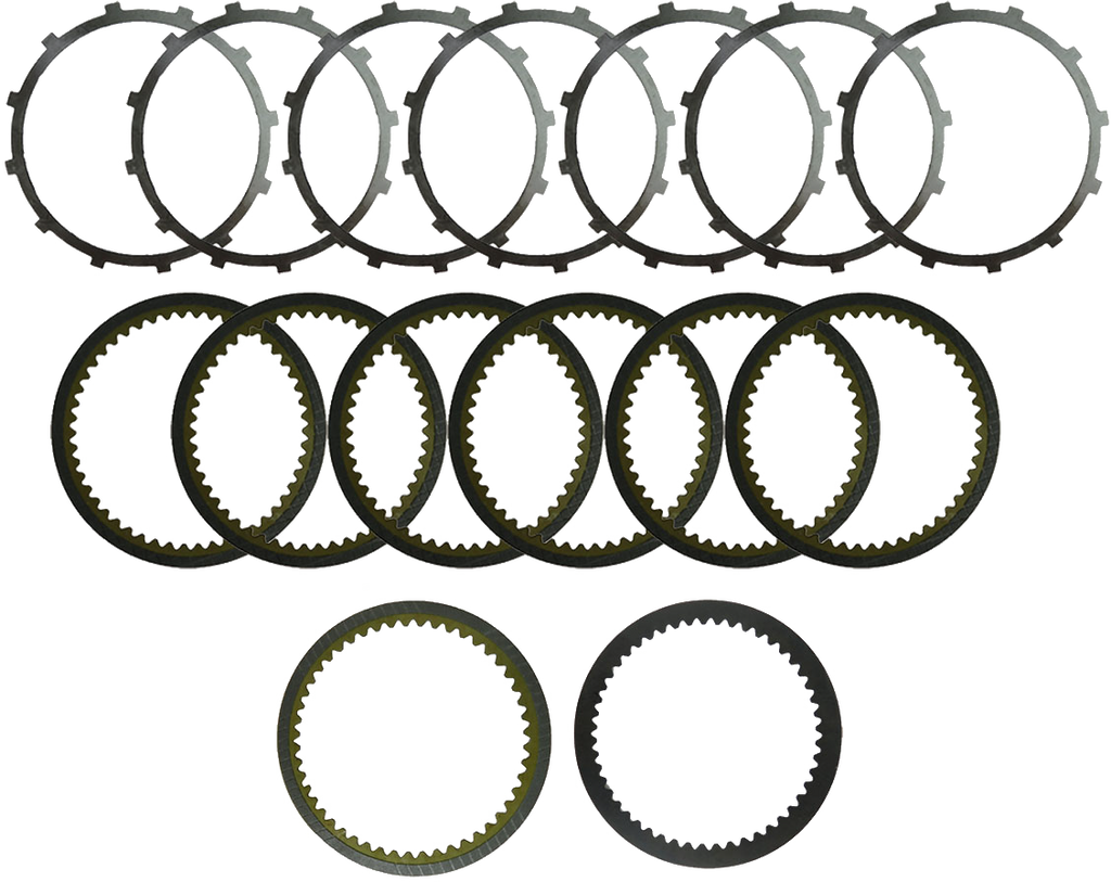 ALTO Carbonite Big Twin clutch pack set for 1984-1989 Harley Davidson Big Twin motorcycles, includes clutch plates and components.
