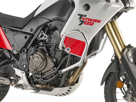 GIVI engine guards for motorcycle, durable black body protection with mounting brackets, model 270-6528.