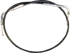 Lectron 50-inch throttle cable for hydraulic control lines, showing the flexible cable with connectors at both ends.