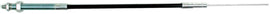 Motion Pro Black Vinyl Choke Cable 70-6247 for motorcycle throttle control, showing the flexible black vinyl exterior and metal fittings.