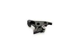 Black PUIG lever adapter for brake levers, shown on motorcycle handlebar, designed for easy installation and improved grip.