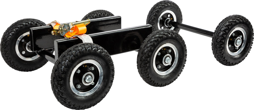 SP1 Snow Bike Dolly Set 27-32013 stand and lift, featuring a sturdy metal frame and adjustable supports for snow bike maintenance.