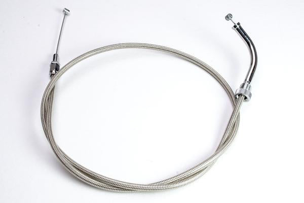 Motion Pro Armor Coat throttle push cable for motorcycles, featuring durable outer coating and precise control lines.