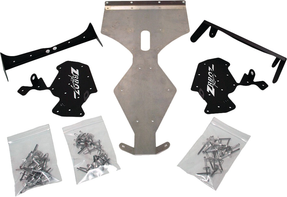Z Broz Racing Zbroz Bulkhead Brace S-D S/M for Gen 4 Chassis, suspension part with metal construction and mounting points