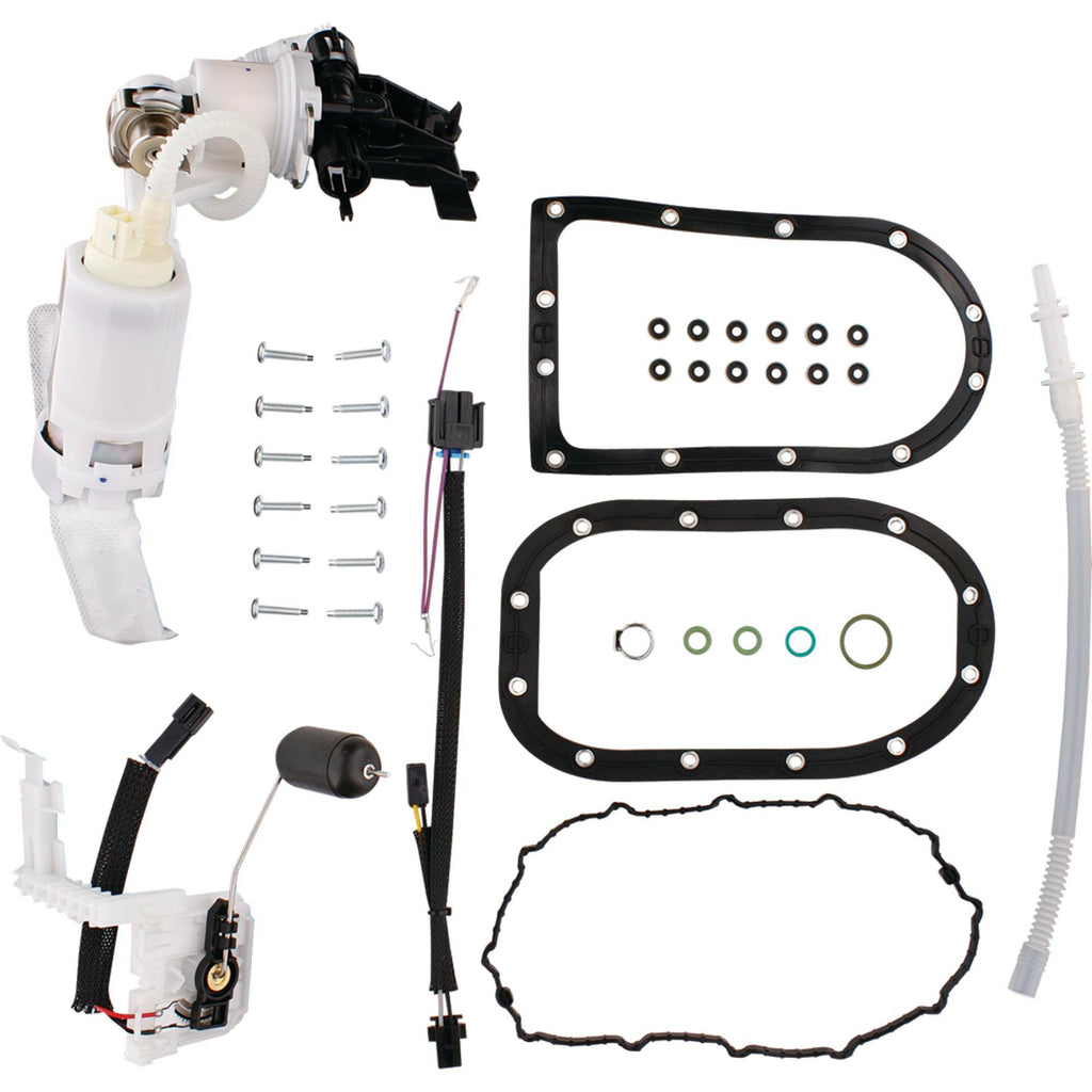 All Balls Fuel Pump Module Kit 24-71097 for intake and fuel system, showing the pump and components installed in the engine.