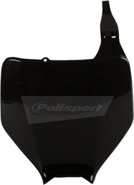 Polisport Plastics black number plate body panel with product code 64-6561, designed for motocross or off-road bikes.
