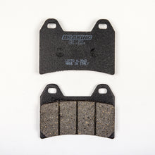 Load image into Gallery viewer, Semi-metallic Braking Brake Pad Set 31-784S by Braking shown in a close-up image of the brake pads for vehicle braking system.