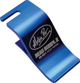 Motion Pro Bead Buddy II aluminum tire tool used for bead removal and installation on motorcycle and bicycle tires.