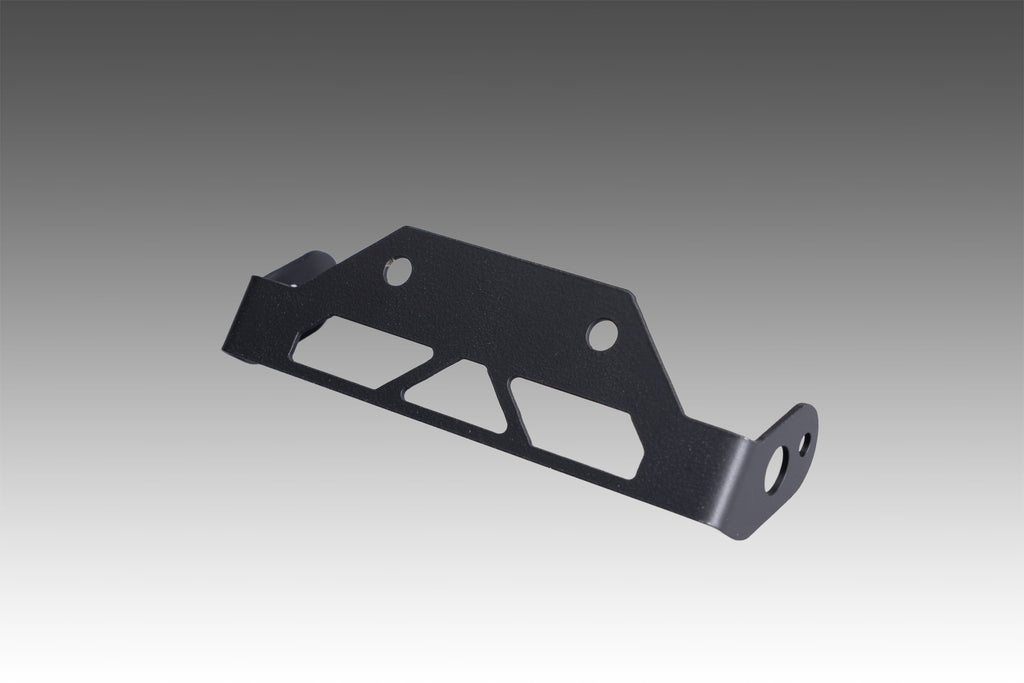 Yoshimura Fe V2 OEM turn signal bracket attached to vehicle body, showcasing the durable metal construction and mounting points.