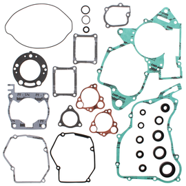 Vertex Complete Gasket Set with Oil Seals, including various gaskets and seals for engine repair, shown in the image.