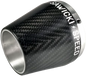 Sawicki Speed Shop true carbon fiber exhaust end cap, lightweight and durable, designed for enhanced performance.