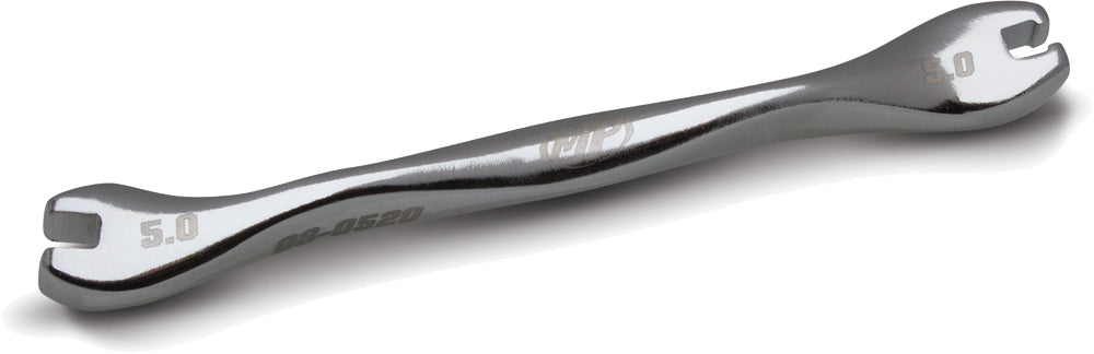 Motion Pro Spoke Wrench Ergo 5.0mm tool for motorcycle wheel spoke adjustments, with ergonomic handle and precise design.